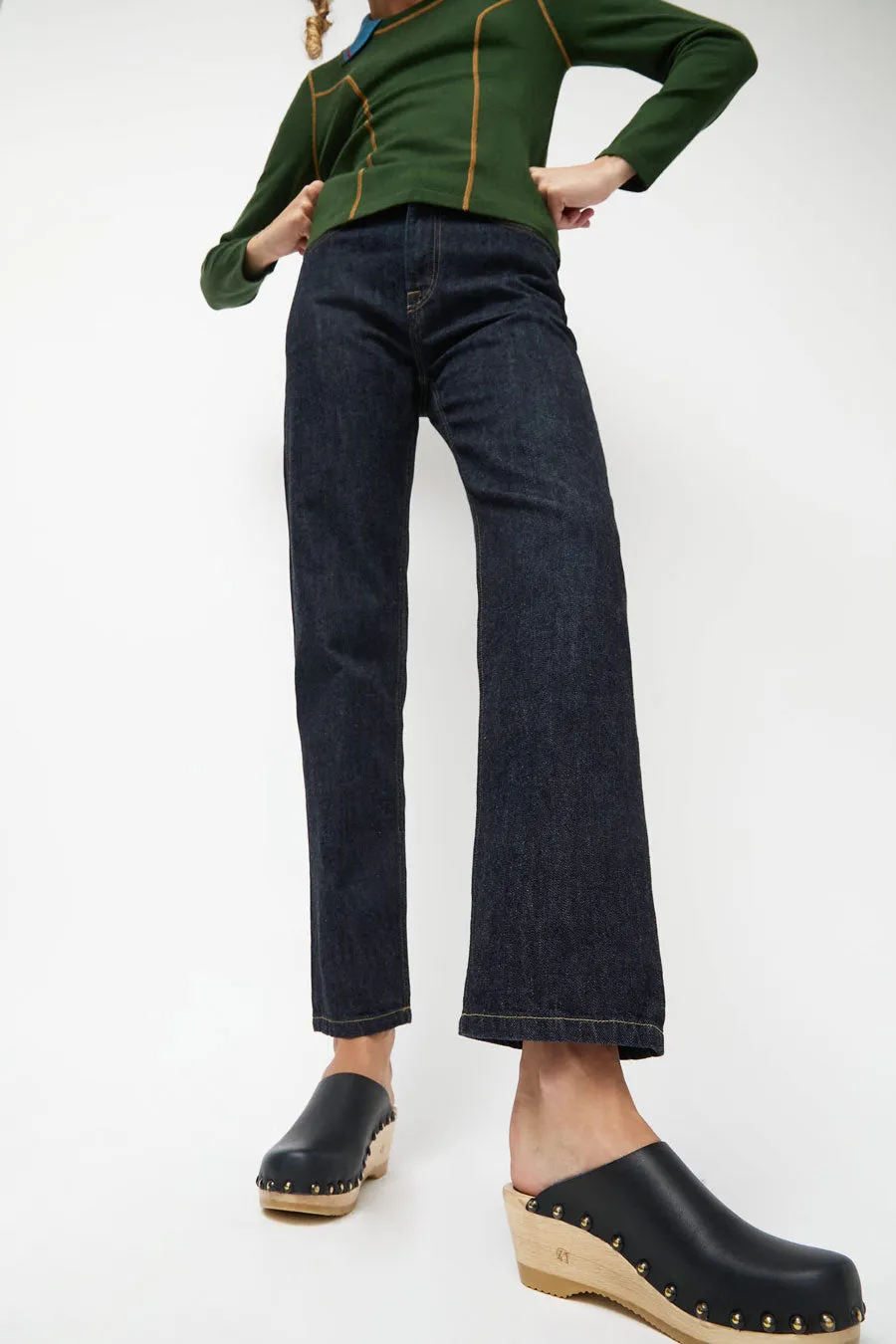 No.6 Sophie Studded Clog on Mid Wedge in Indigo sold by No. 6 product image thumbnail 2