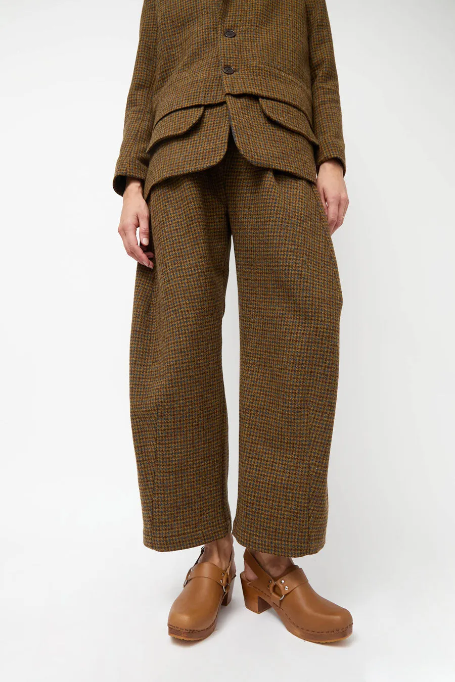 No.6 Arlo Clog on Square Toe Mid Heel in Palomino on Pecan Base sold by No. 6 product image thumbnail 2