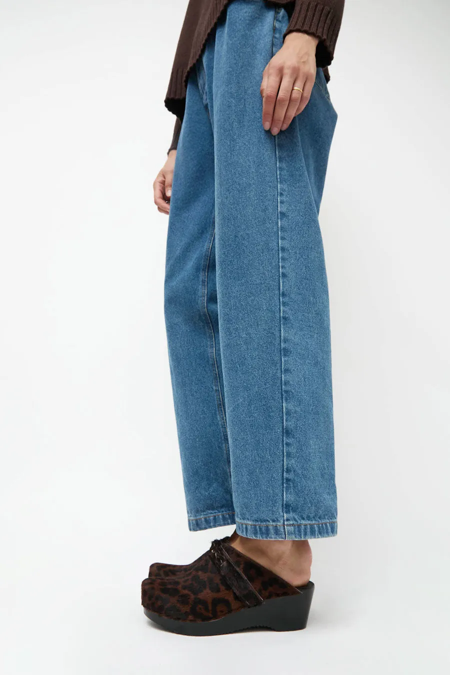 No.6 Bridget Clog on Mid Wedge in Espresso Pony on Black Base sold by No. 6