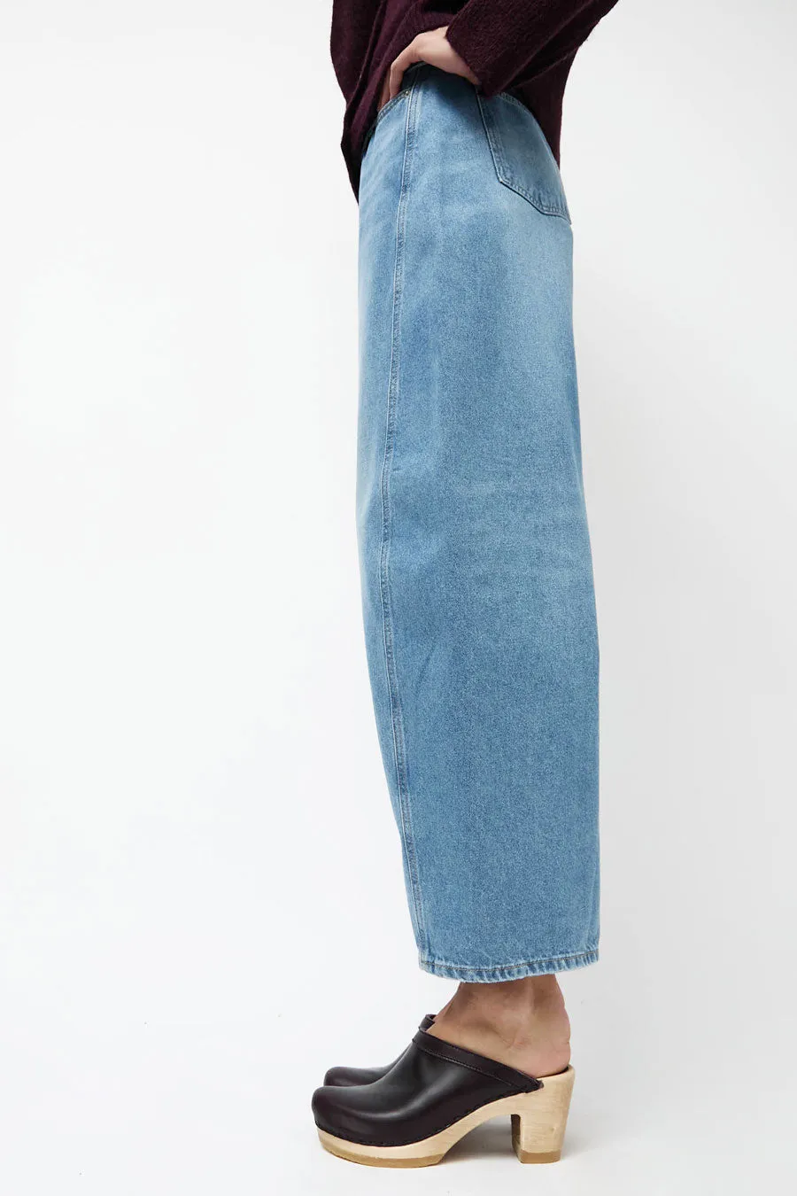 No.6 Old School Clog on High Heel in Black Cherry sold by No. 6