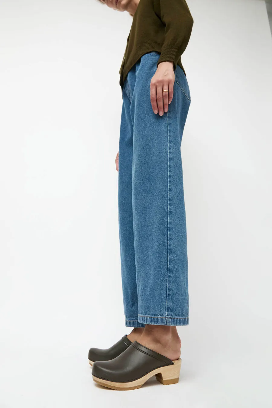 No.6 Old School Clog on Mid Heel in Olive sold by No. 6 product image thumbnail 2