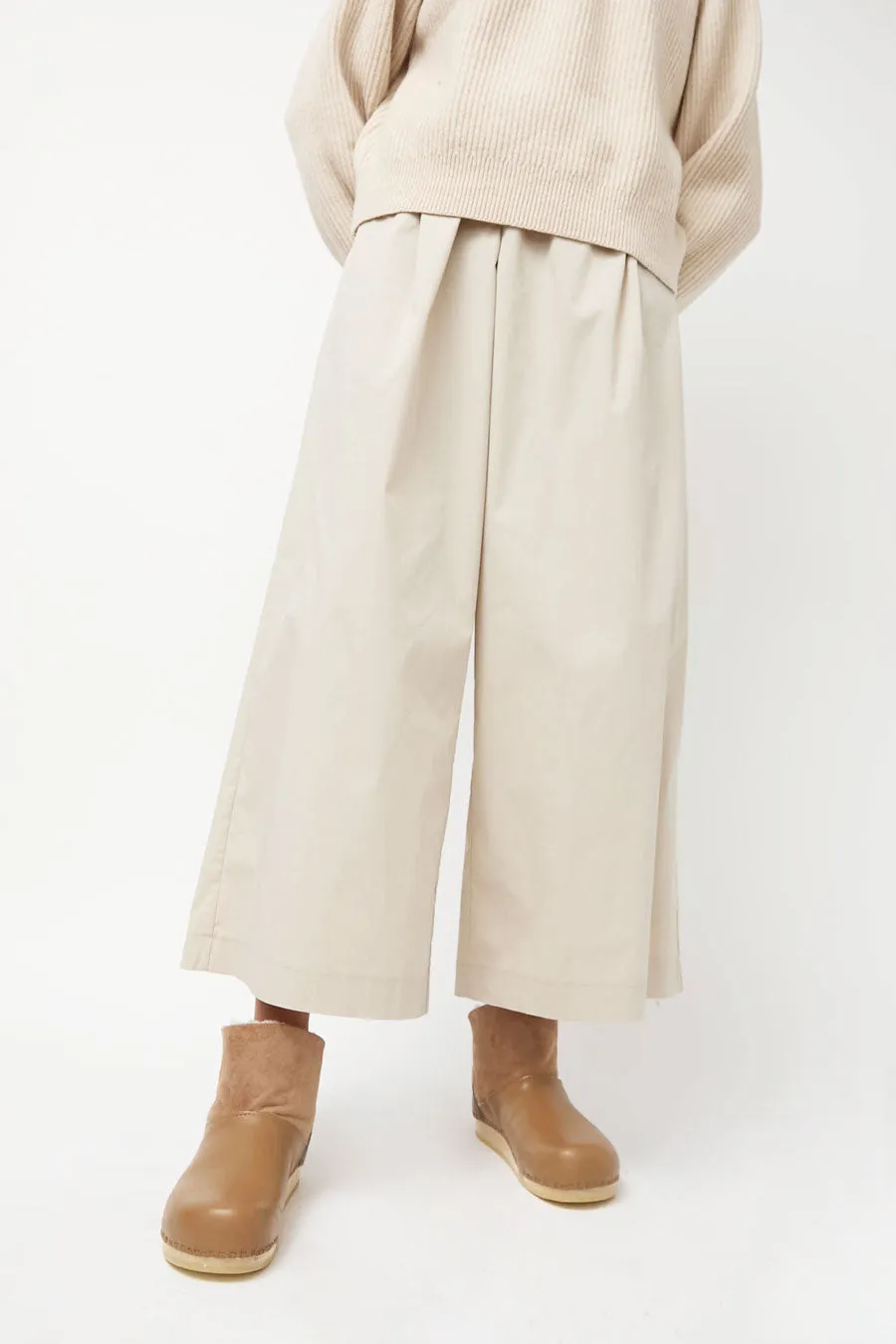 No.6 Low Shearling Clog Boot on Flat Bendable Base in Fawn and Khaki sold by No. 6 product image thumbnail 4