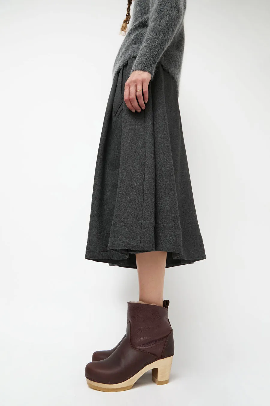 No.6 5" Pull on Shearling Clog Boot on High Heel in Spitfire sold by No. 6 product image thumbnail 5