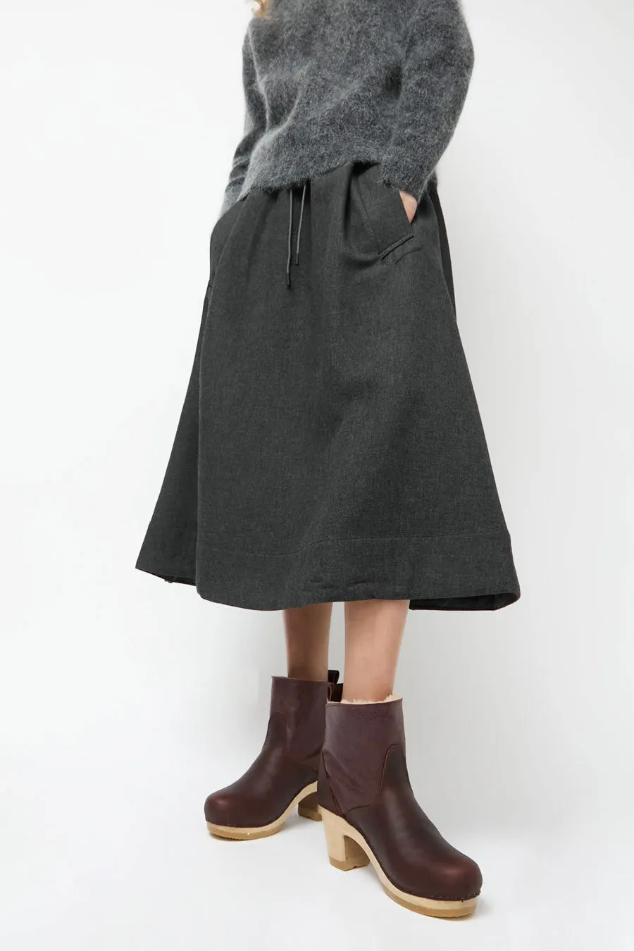 No.6 5" Pull on Shearling Clog Boot on High Heel in Spitfire sold by No. 6 product image thumbnail 2