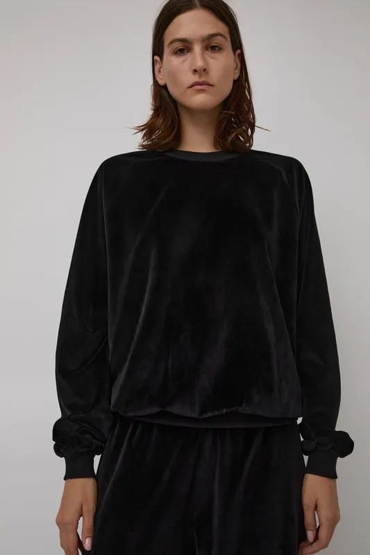 Baserange Rim Raglan Sweatshirt in Black sold by No. 6