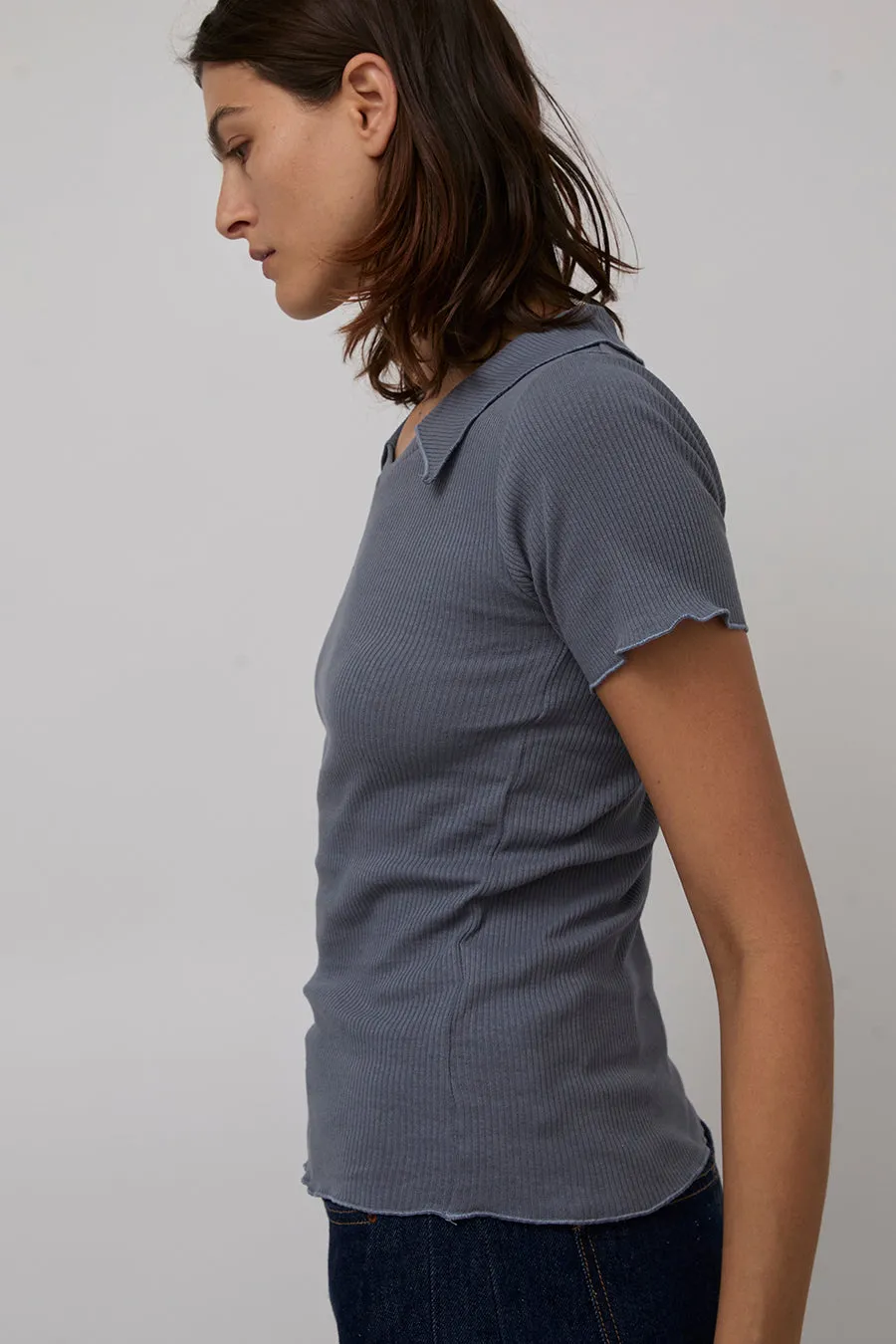 Baserange Iso Top in Dark Denim sold by No. 6 product image thumbnail 2