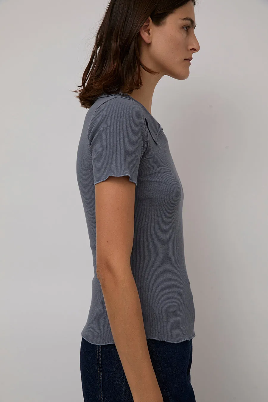 Baserange Iso Top in Dark Denim sold by No. 6 product image thumbnail 4