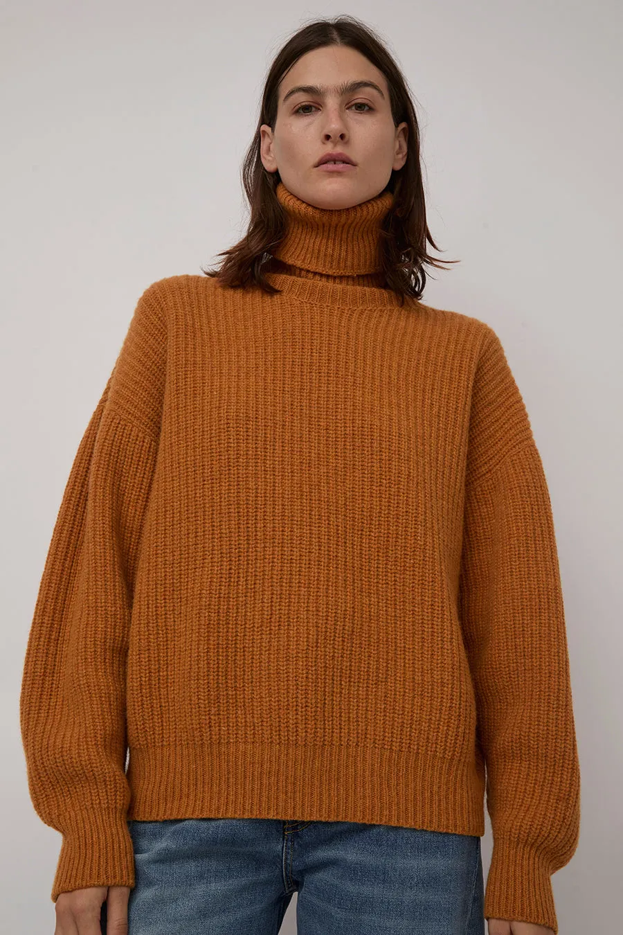 Baserange Mea Turtleneck in Clair Orange sold by No. 6