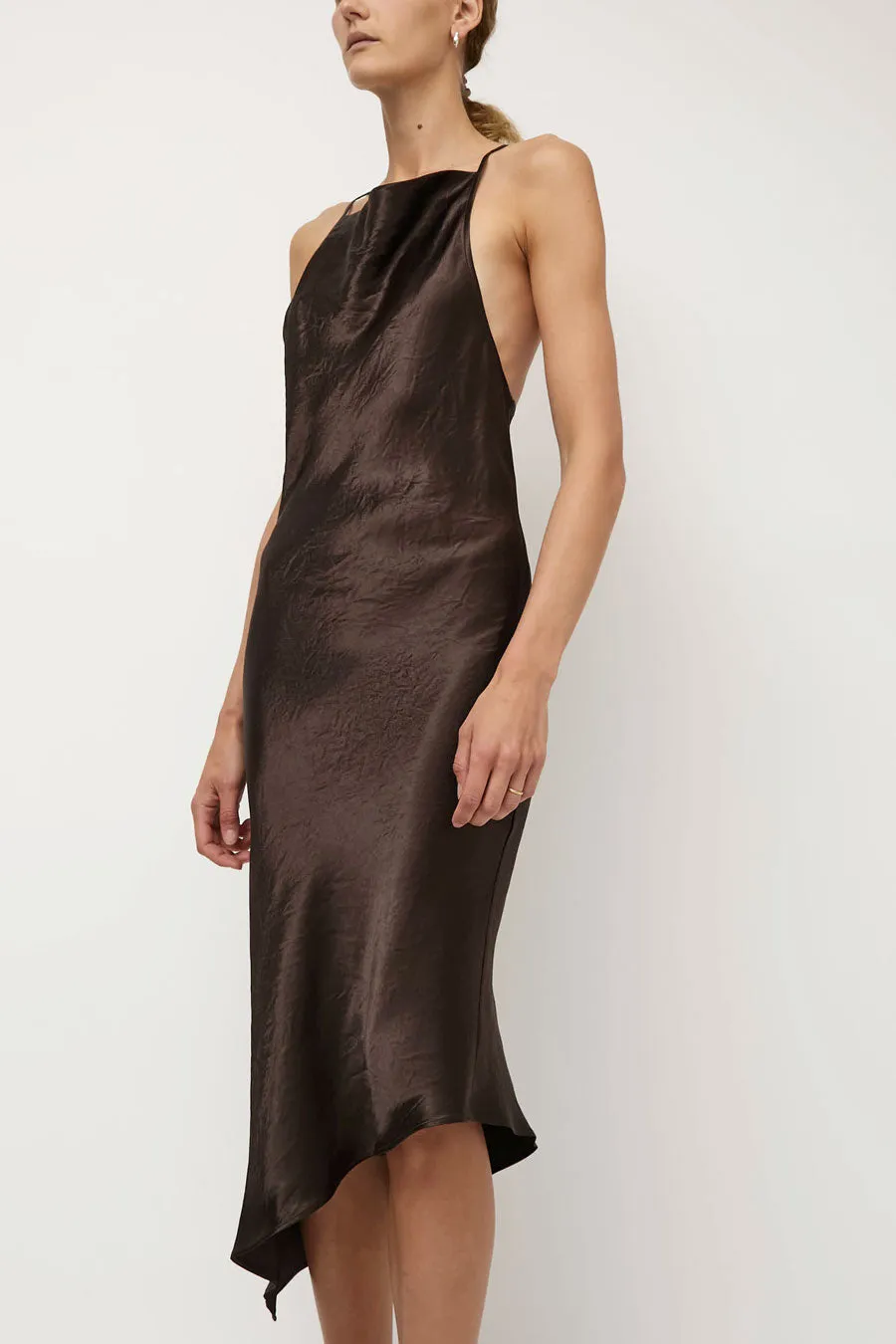 NOMIA Crossback Halter Dress in Brown sold by No. 6 product image thumbnail 4