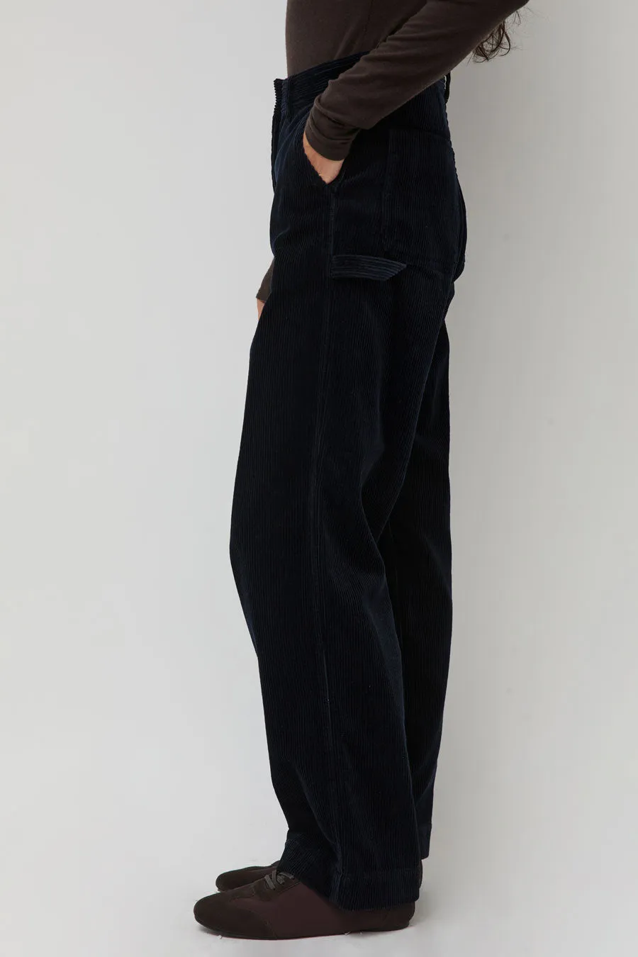 Nothing Written Corduroy Carpenter Pants in Dark Navy sold by No. 6 product image thumbnail 4