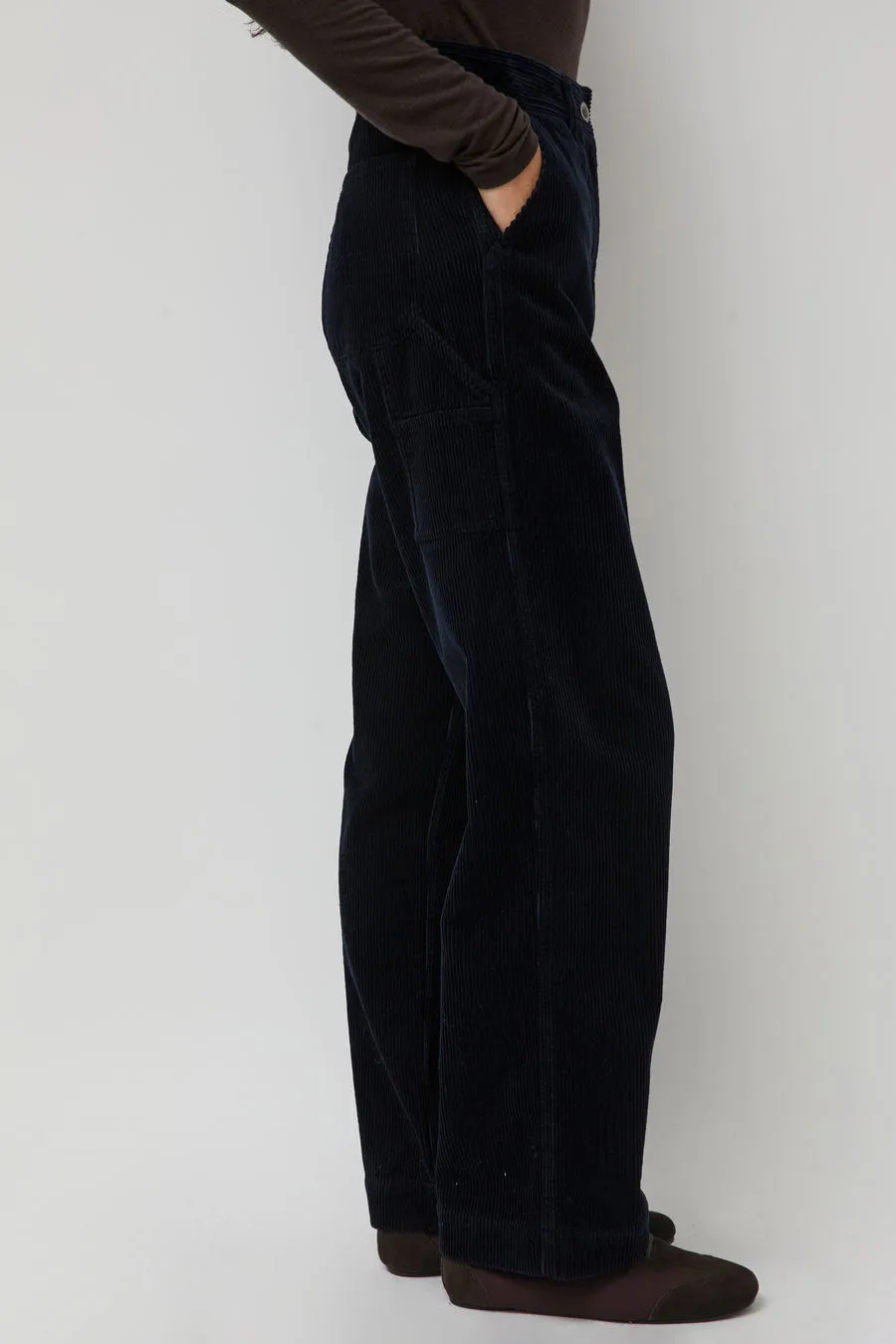 Nothing Written Corduroy Carpenter Pants in Dark Navy sold by No. 6 product image thumbnail 2
