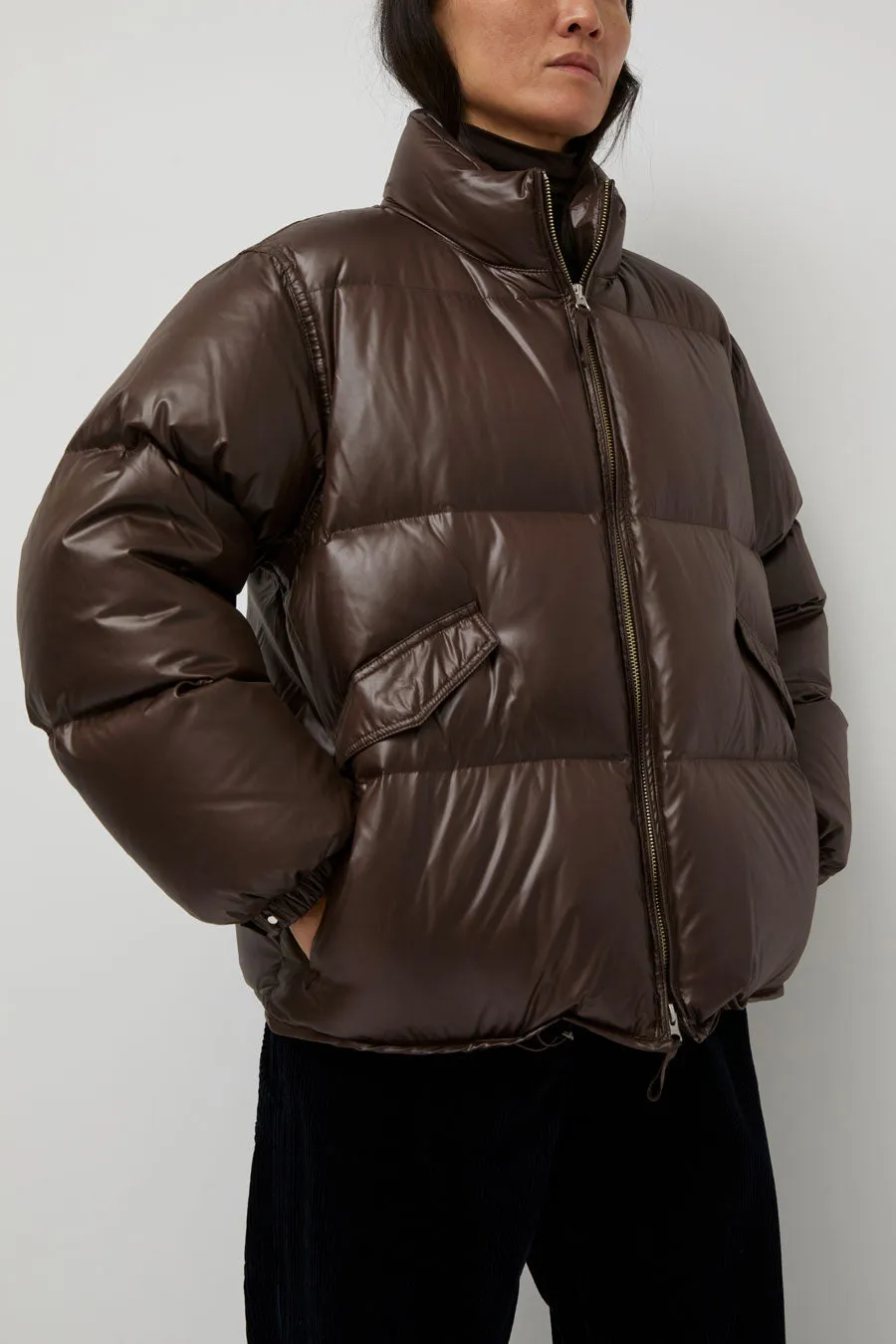 Nothing Written Hoore Puffer Jacket in Vintage Brown sold by No. 6 product image thumbnail 3