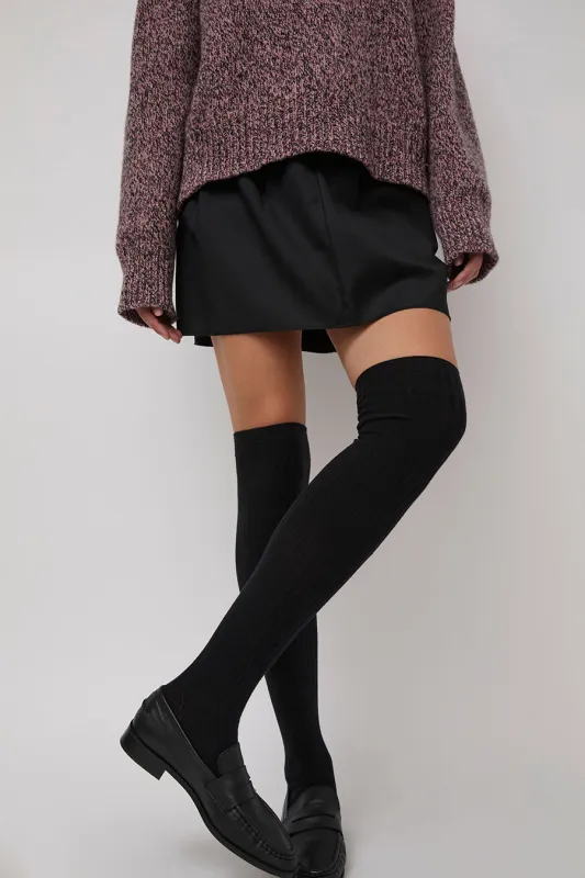 Baserange Overknee Socks in Black sold by No. 6