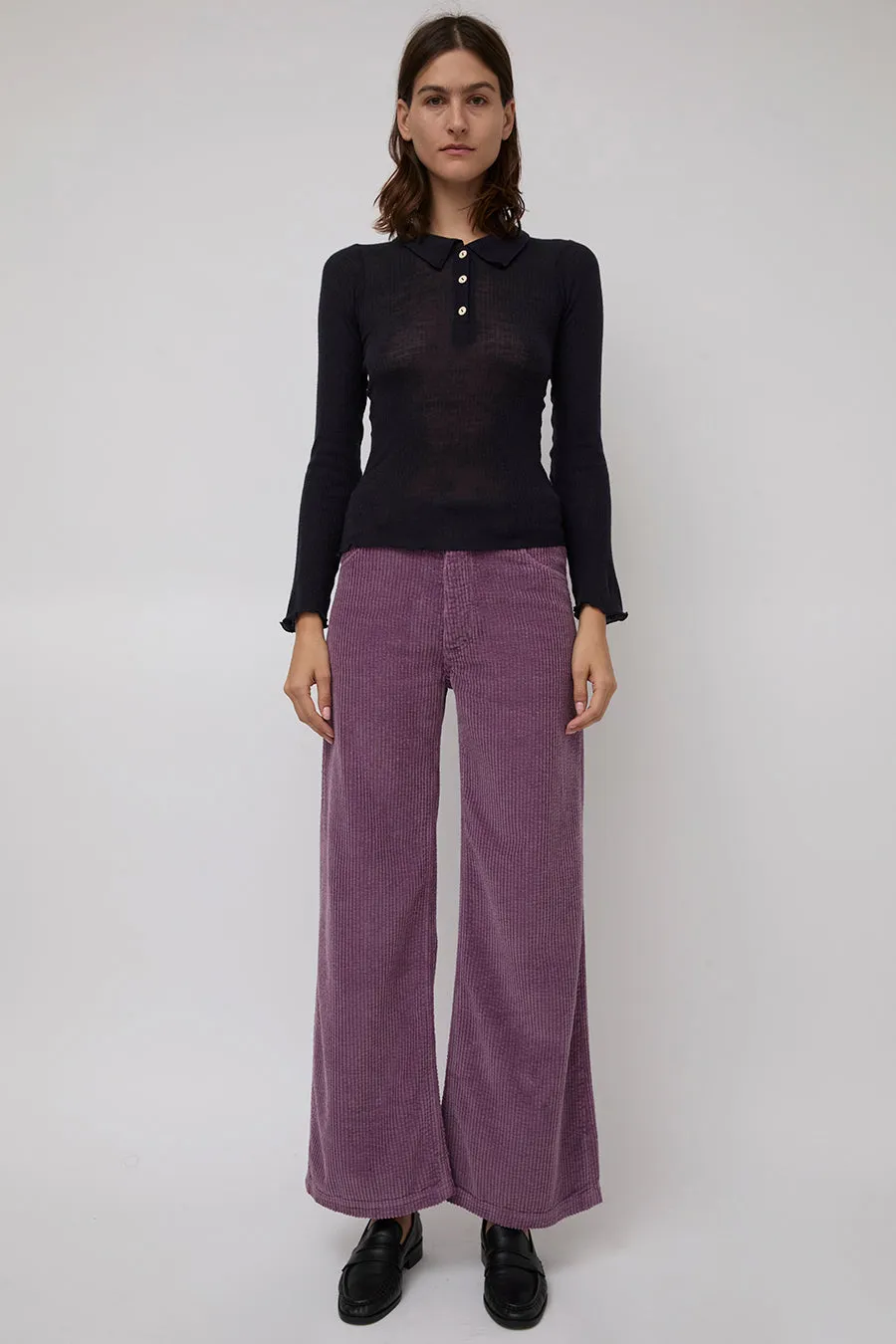 Baserange Tajo Wide Pants in Cue Purple sold by No. 6
