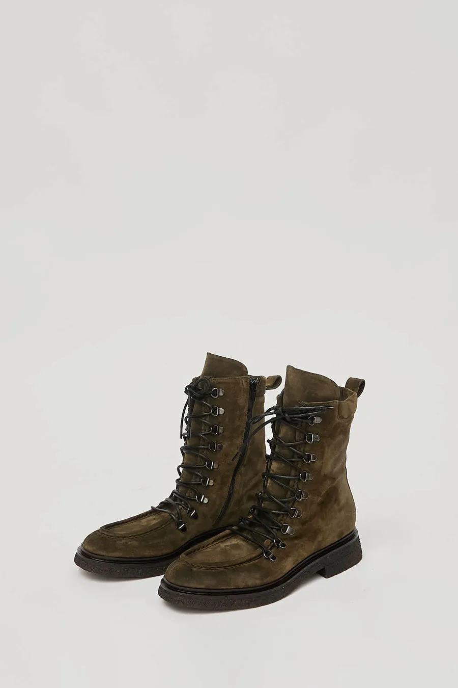 No.6 U Seam Lace Up Boots on Crepe Sole in Bosco sold by No. 6 product image thumbnail 2