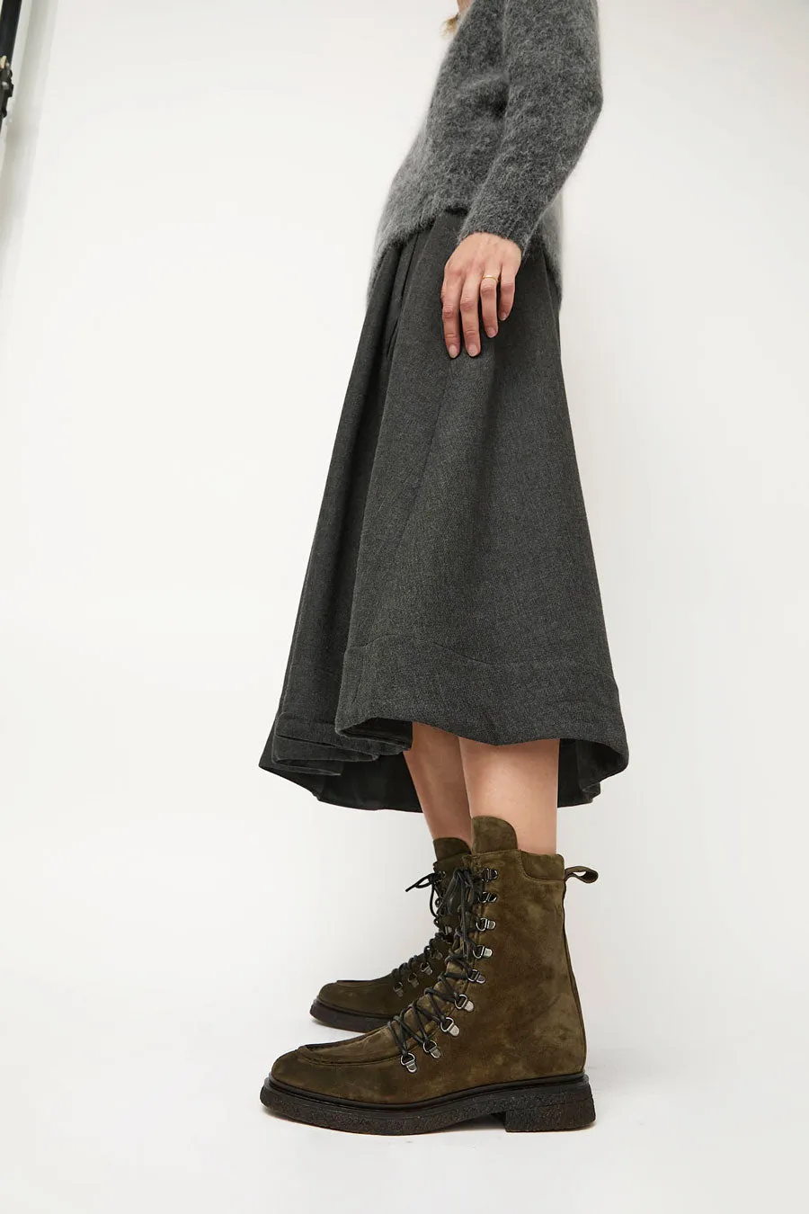 No.6 U Seam Lace Up Boots on Crepe Sole in Bosco sold by No. 6 product image thumbnail 4