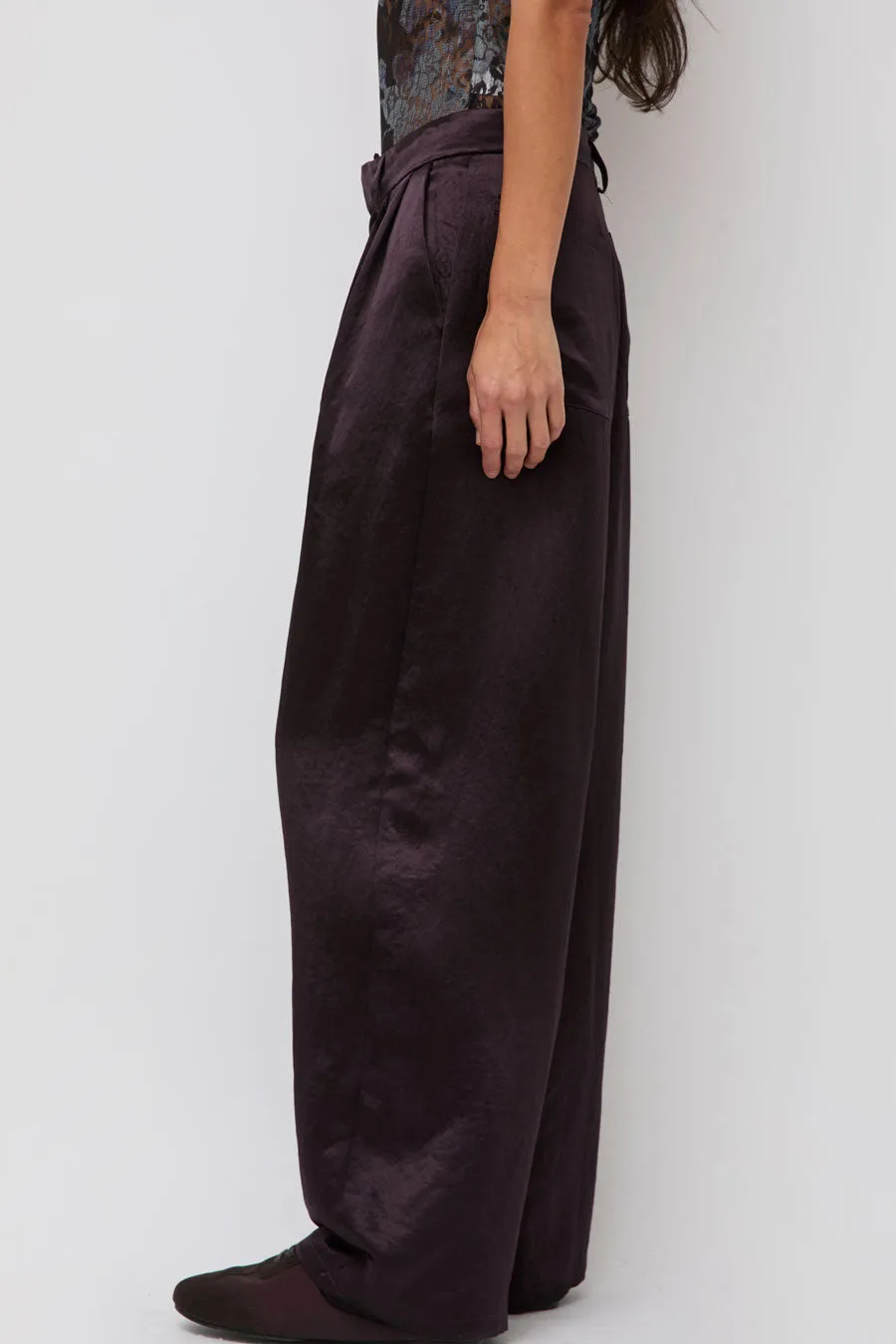 Collina Strada Catchfly Trouser in Chocolate sold by No. 6 product image thumbnail 2