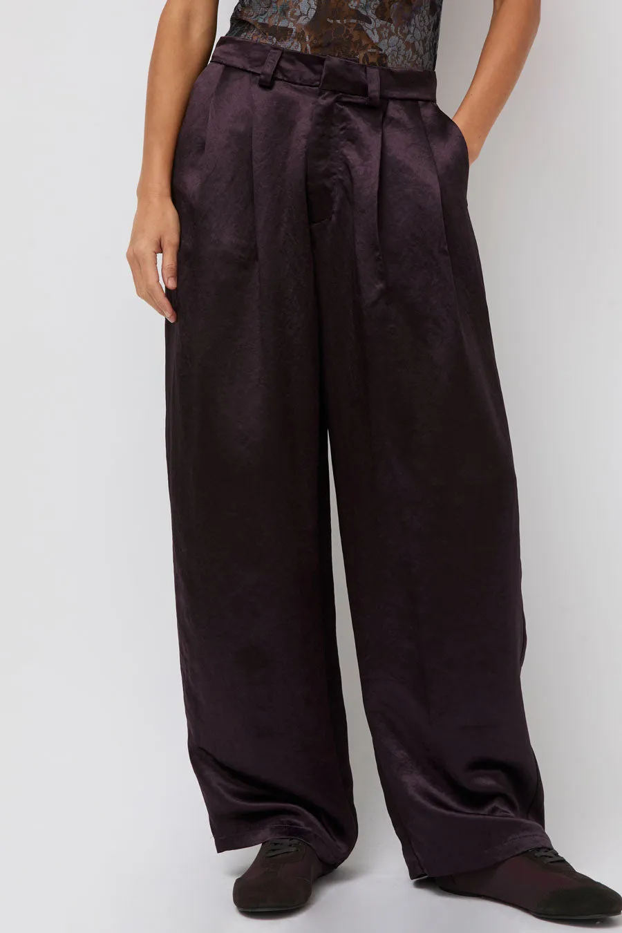 Collina Strada Catchfly Trouser in Chocolate sold by No. 6 product image thumbnail 3