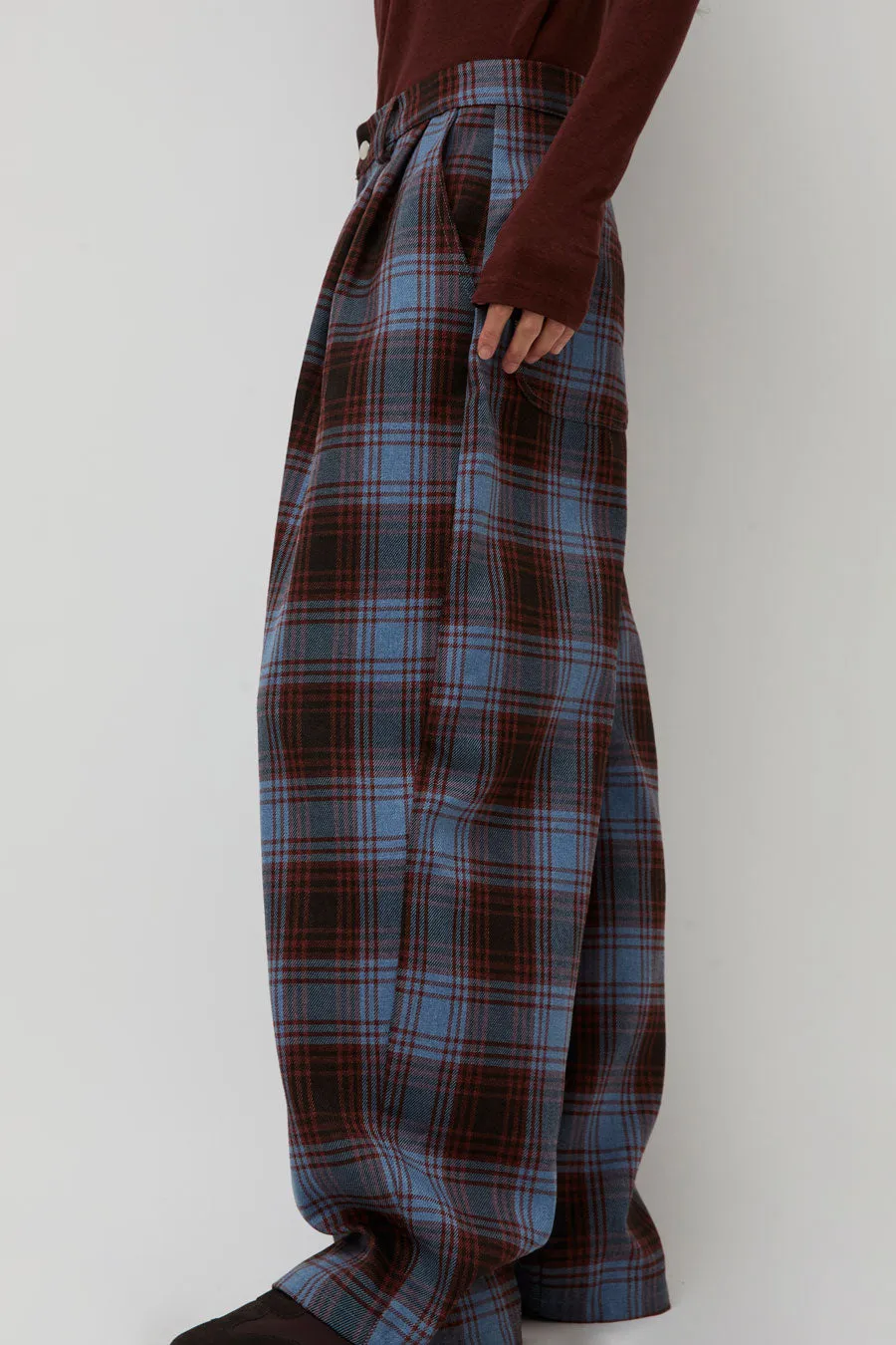 Collina Strada Catchfly Pant in Cranberry Sky Plaid sold by No. 6 product image thumbnail 3