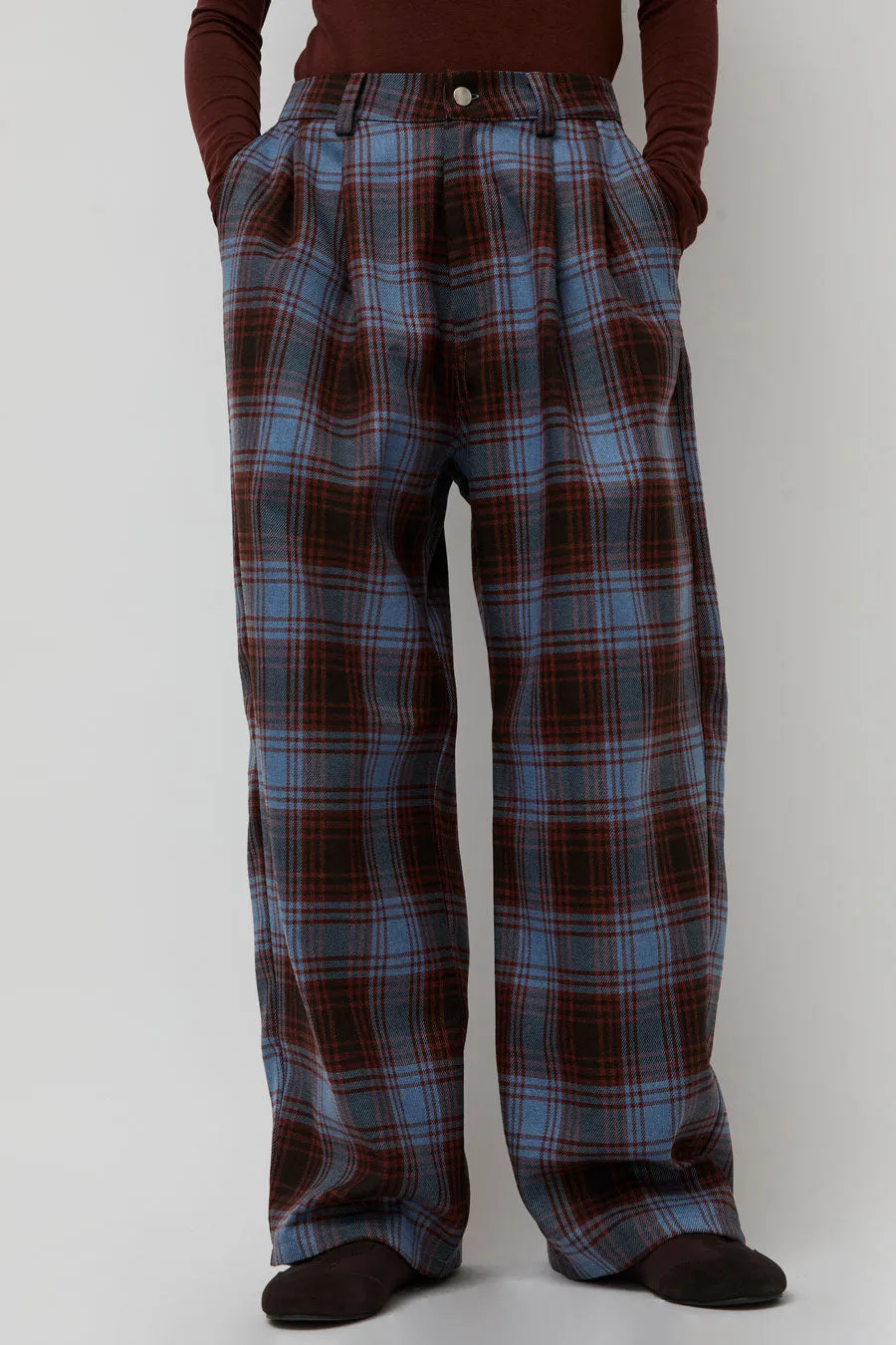 Collina Strada Catchfly Pant in Cranberry Sky Plaid sold by No. 6 product image thumbnail 2