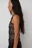 Collina Strada Lace Dachi Top in Black Watercolor Roses sold by No. 6