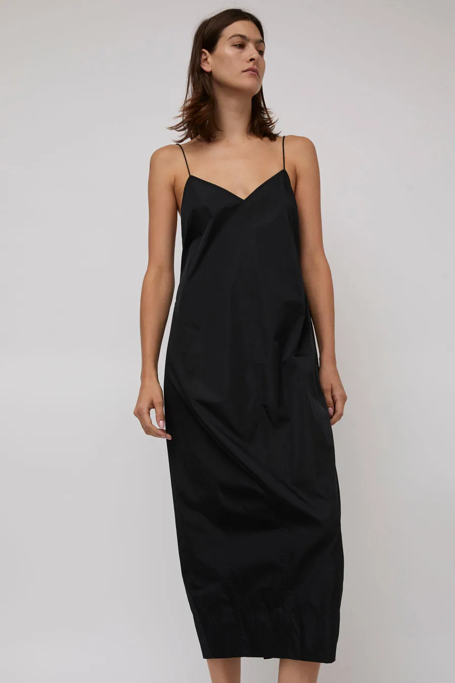 St. Agni Paper Taffeta Cocoon Dress in Black sold by No. 6