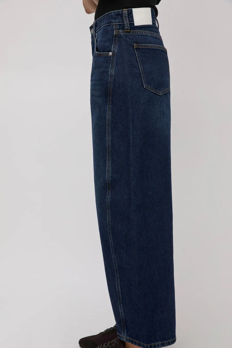 St. Agni Mid Rise Ballon Jeans in Dark Indigo sold by No. 6 product image thumbnail 2