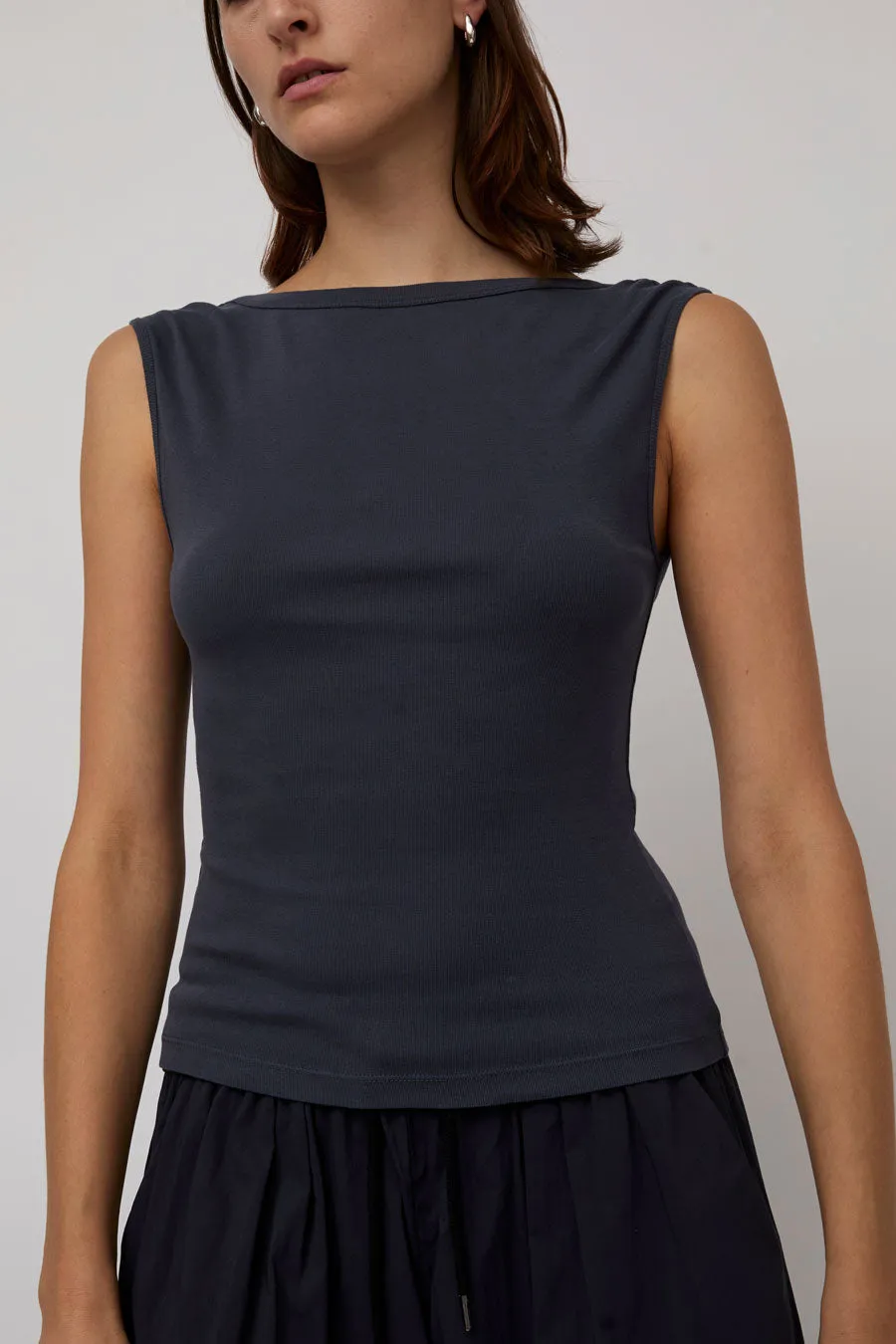 St. Agni Organic Cotton Ballerina Top in Storm sold by No. 6 product image thumbnail 4