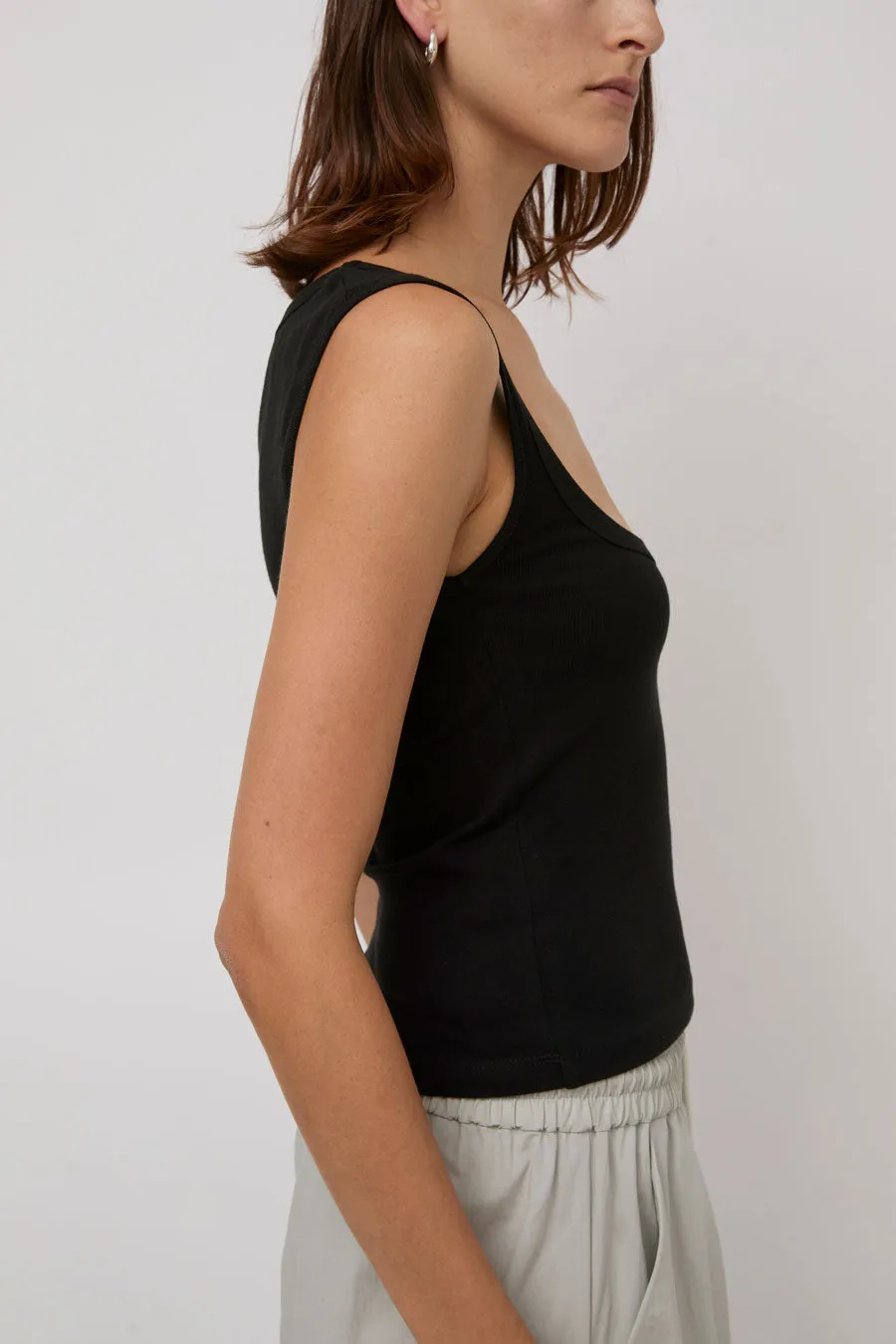 St. Agni Organic Cotton Ballerina Top in Jet Black sold by No. 6 product image thumbnail 3