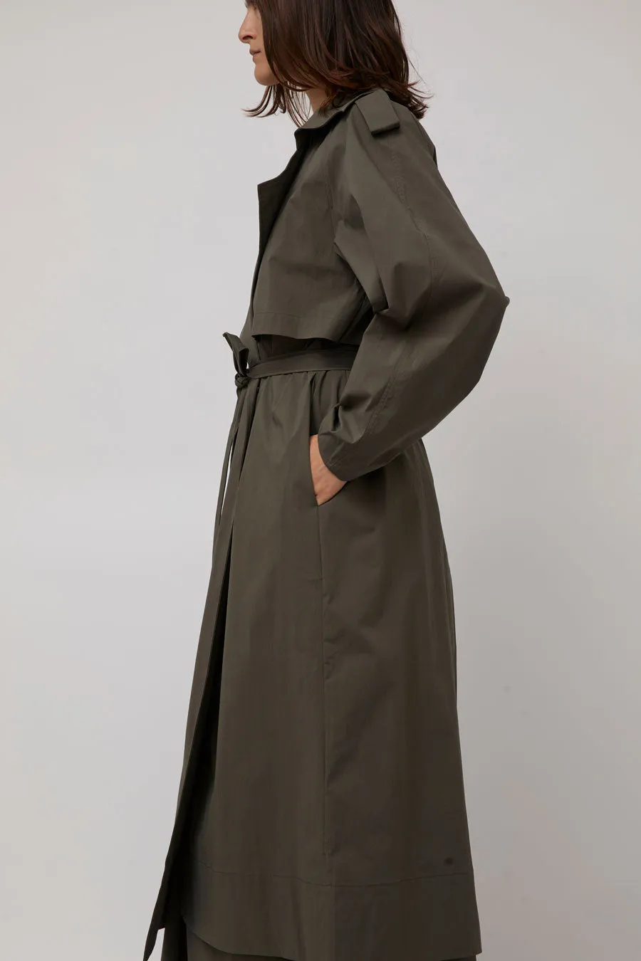 St. Agni Relaxed Trench in Khaki sold by No. 6 product image thumbnail 3
