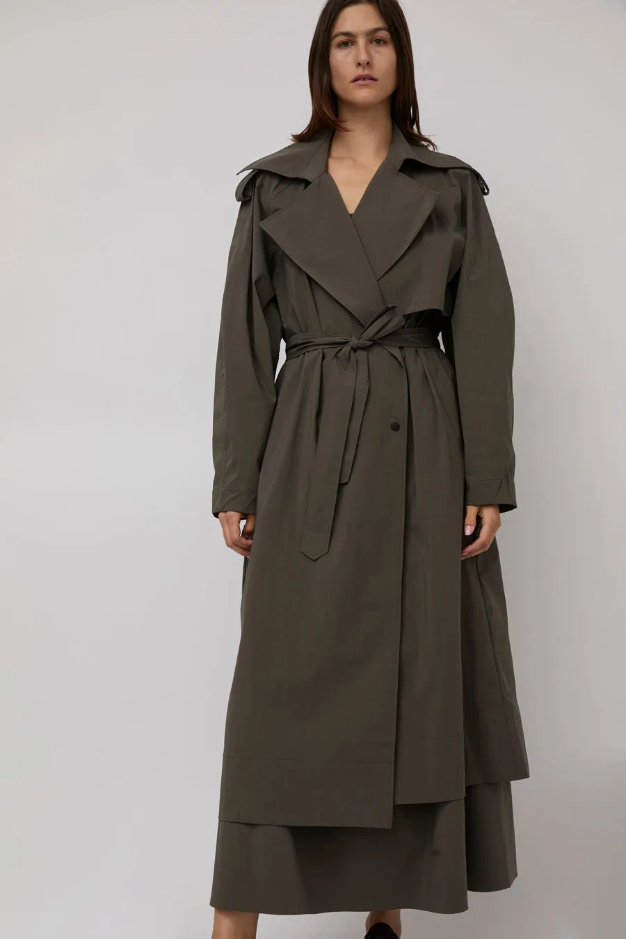 St. Agni Relaxed Trench in Khaki sold by No. 6 product image thumbnail 2