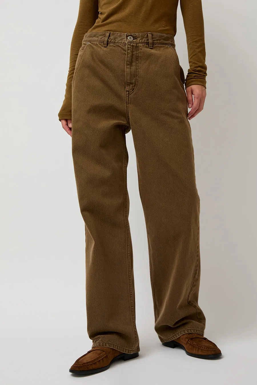 Sayaka Davis Straight Leg Denim in Brown sold by No. 6 product image thumbnail 3
