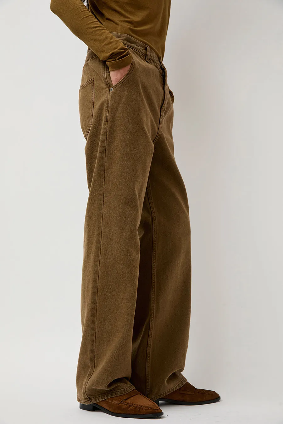 Sayaka Davis Straight Leg Denim in Brown sold by No. 6 product image thumbnail 2