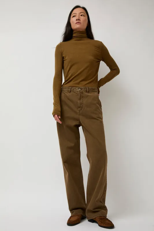 Sayaka Davis Straight Leg Denim in Brown sold by No. 6