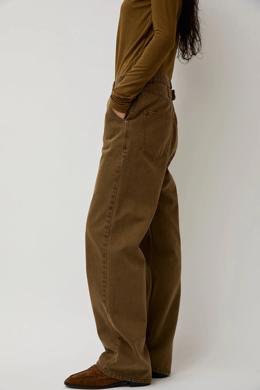 Sayaka Davis Straight Leg Denim in Brown sold by No. 6 product image thumbnail 4
