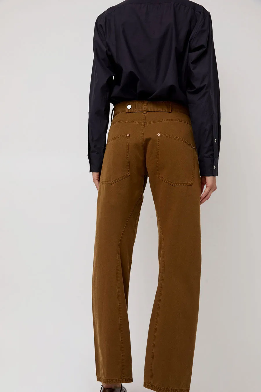 6397 Twisted Seam Pant in Caramel sold by No. 6 product image thumbnail 5