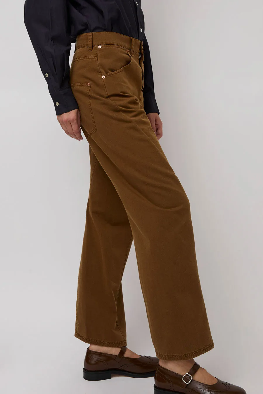 6397 Twisted Seam Pant in Caramel sold by No. 6 product image thumbnail 2
