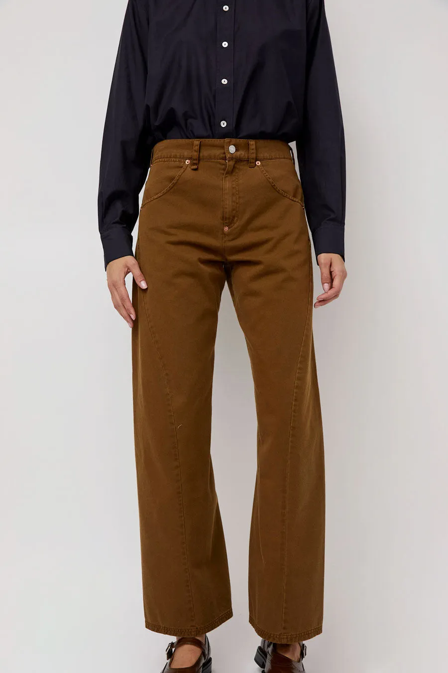 6397 Twisted Seam Pant in Caramel sold by No. 6 product image thumbnail 3