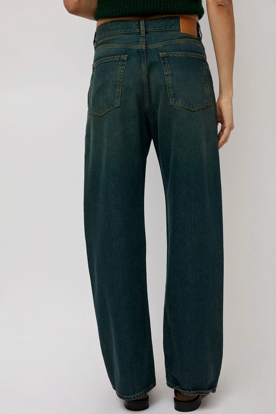 6397 Wide Jean in Teal Overdye sold by No. 6 product image thumbnail 5