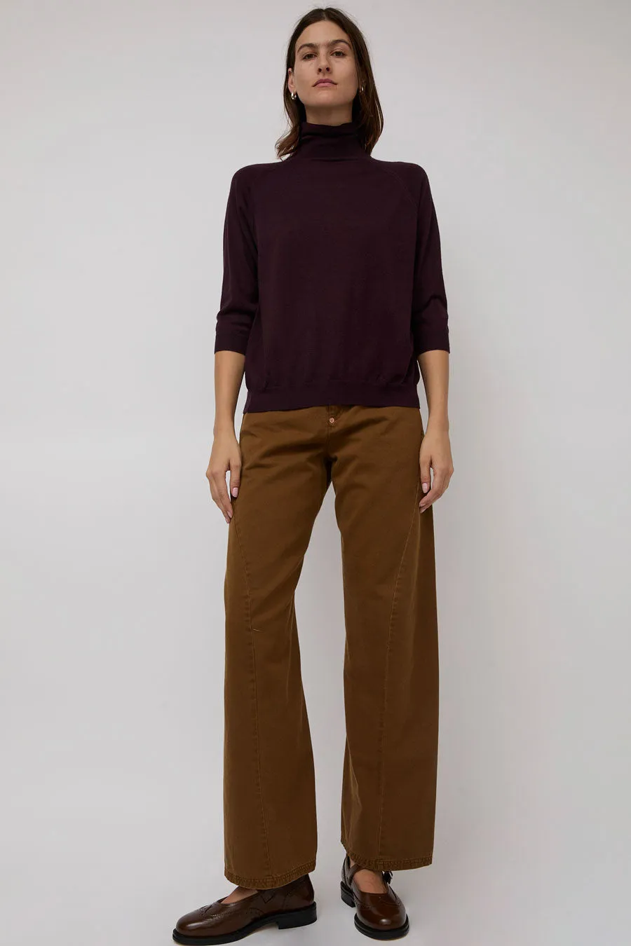 6397 Elbow Sleeve Turtleneck in Deep Purple sold by No. 6 product image thumbnail 5