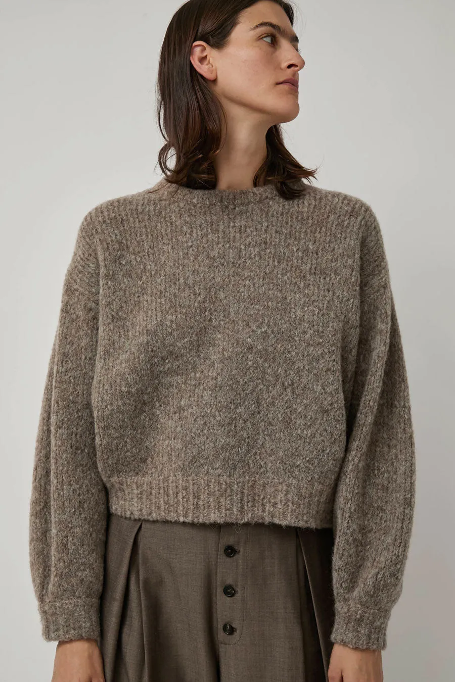 Atelier Delphine Balloon Sleeve Sweater in Deer sold by No. 6