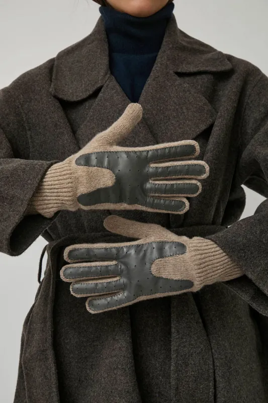 Exquisite J Gloves in Cream with Grey sold by No. 6