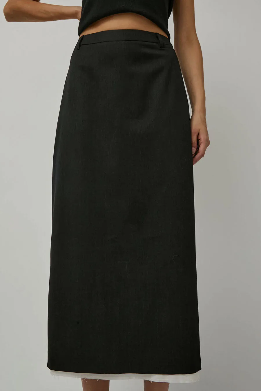 CORDERA Tailoring Long Skirt in Anthracite sold by No. 6 product image thumbnail 3
