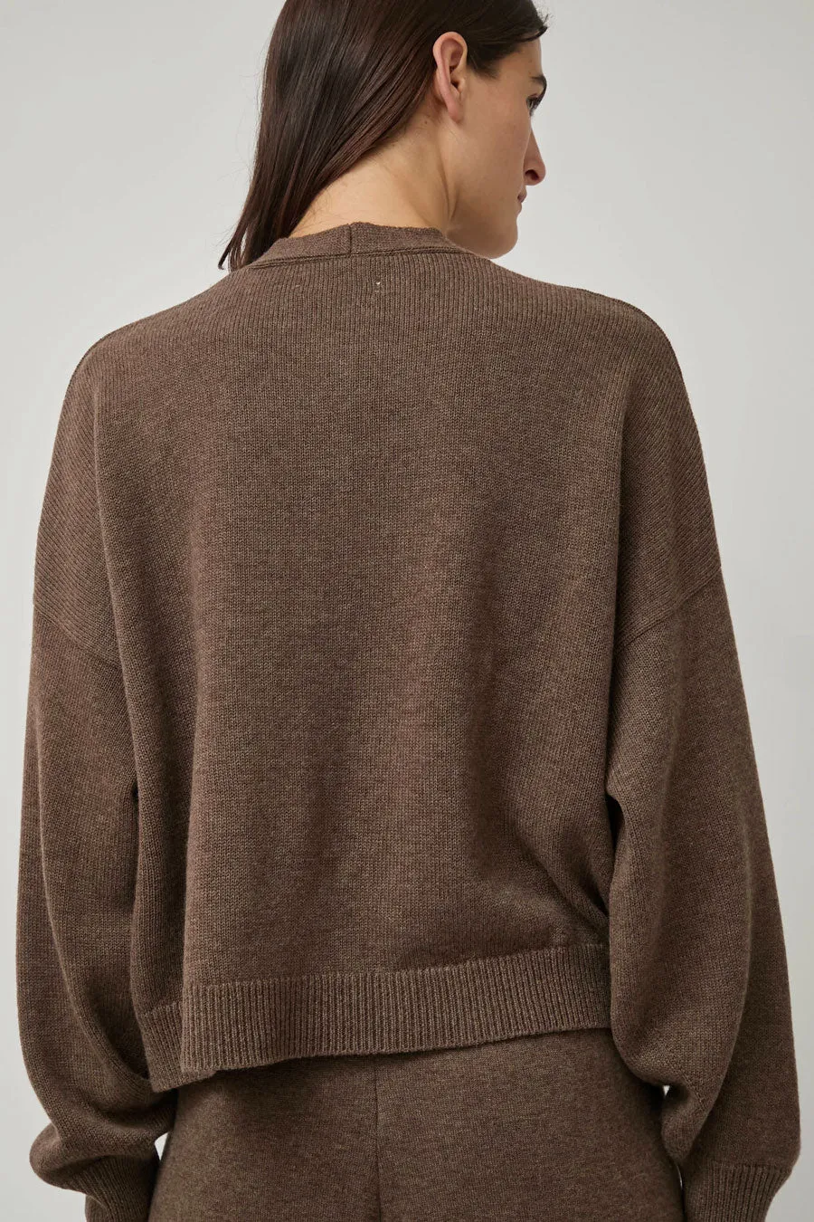 CORDERA Merino Wool Cardigan in Taupe sold by No. 6 product image thumbnail 5