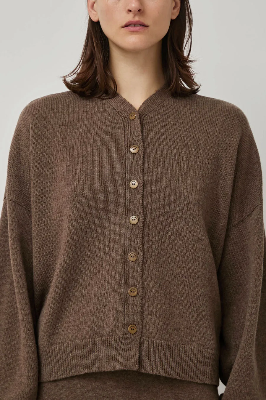 CORDERA Merino Wool Cardigan in Taupe sold by No. 6 product image thumbnail 3