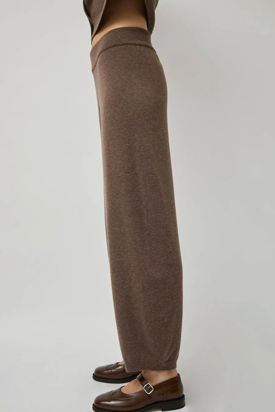 CORDERA Merino Curved Wool Pants in Taupe sold by No. 6 product image thumbnail 2