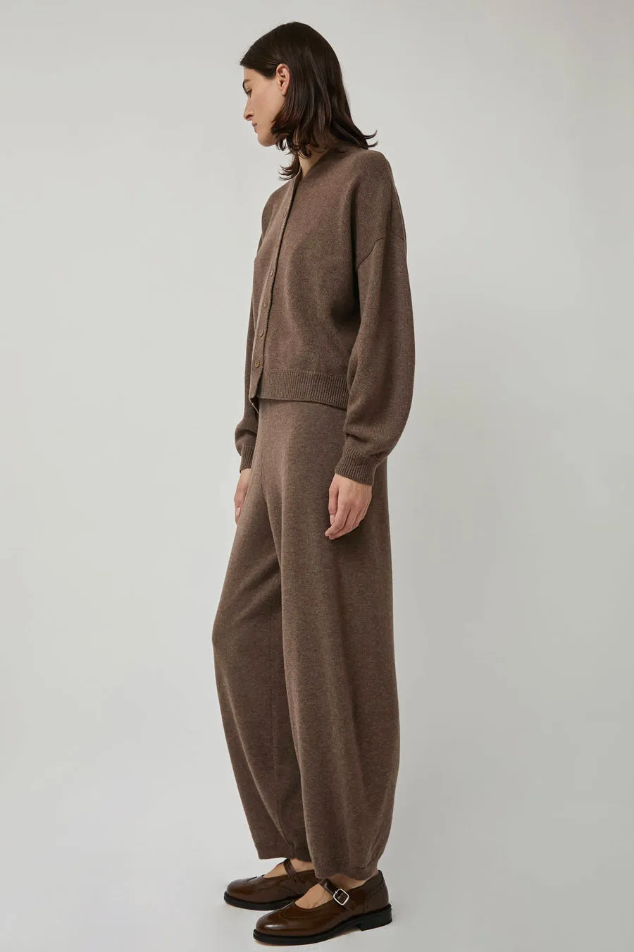 CORDERA Merino Curved Wool Pants in Taupe sold by No. 6 product image thumbnail 5
