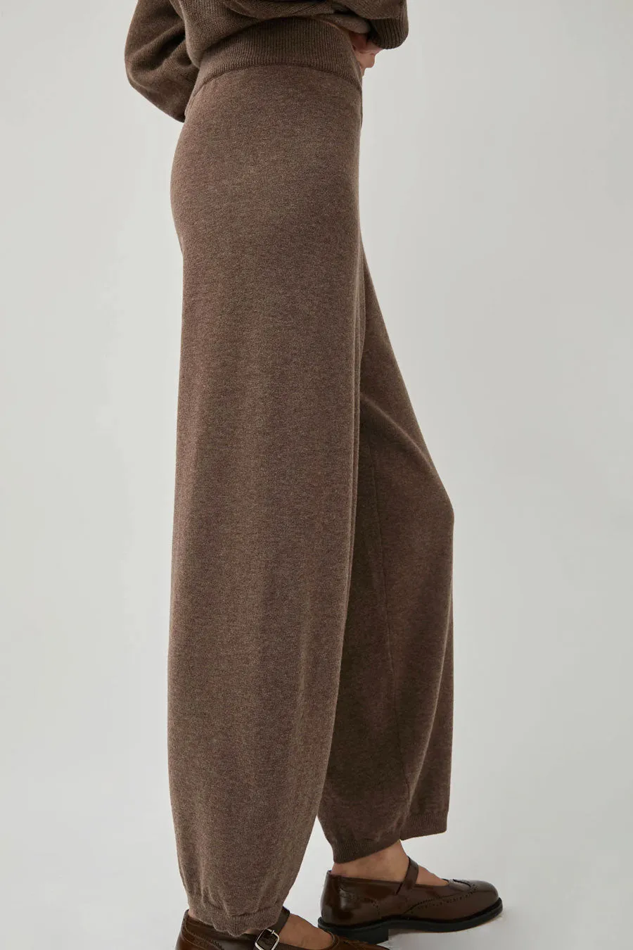 CORDERA Merino Curved Wool Pants in Taupe sold by No. 6 product image thumbnail 4