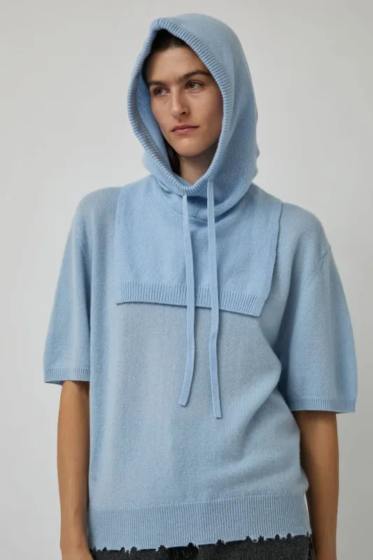 Hannayoo Works Dante Hoody Dickie in Centaurea made by No. 6