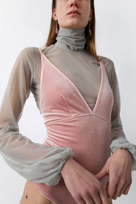 Simone Wild Velvet Body Babe in Pink made by No. 6